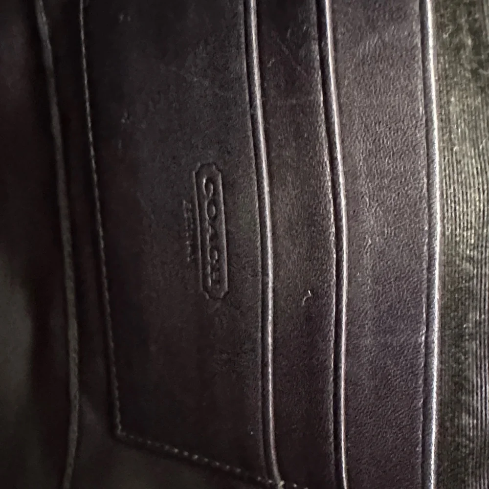 Coach Black Leather Men's Bag